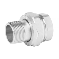 Американка прямая Vieir HJKN33 1/2" внутр-наруж., латунная никелированная